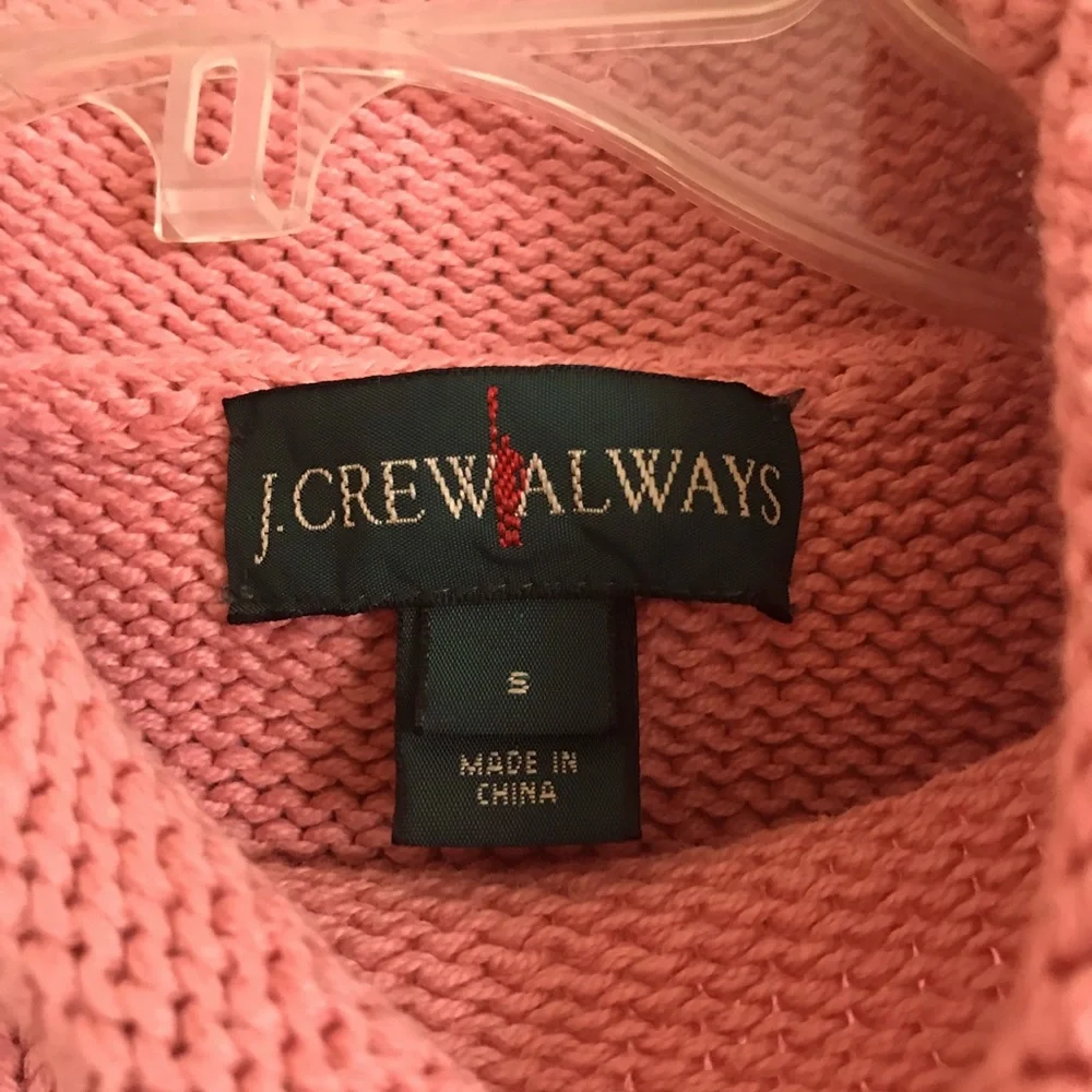 J.Crew Always, Cotton Pullover Roll-neck Sweater, Size S - Picture 4 of 7